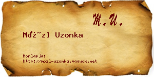 Mözl Uzonka névjegykártya